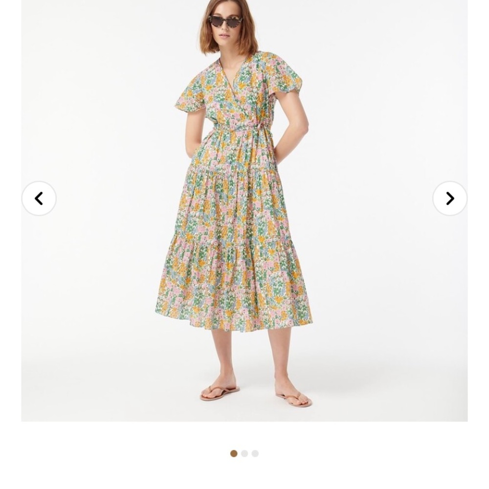 JCrew faux wrap floral dress